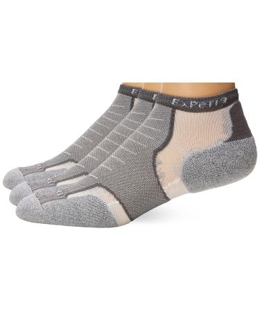 Thorlos Experia Xccu Thin Cushion Running Low Cut Socks Medium Gray (3 Pair)