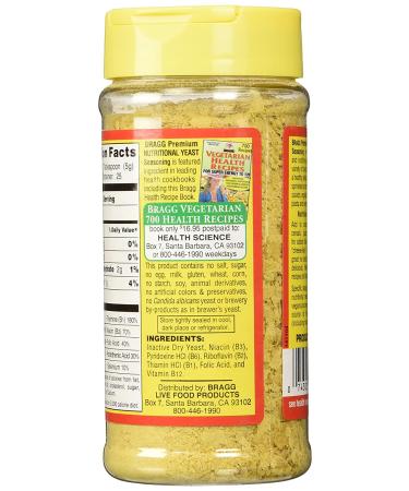 Bragg Nutritional Yeast Seasoning 4.5 Oz (Pack of 3) - Buy Now for Flavorful and Healthy Cooking - Buy Online on GoSupps.com