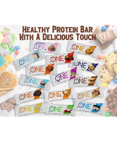 One Bars Protein Variety Sampler | 12 Pack of 15 Flavors High Snack 20g Per Bar And Only 1g Of Sugar Niro Assortment 25.44 Ounce - Buy Online on GoSupps.com