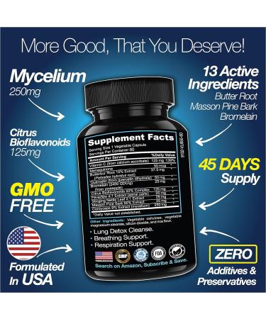 Saint Mingiano Thyroid Support Supplement 120 Capsules - with - Lung Cleanse Detox 60 Day Cleanse - Supports - Buy Online on GoSupps.com