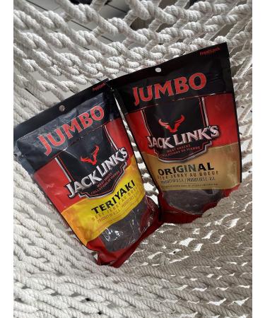 Jack Links Jumbo Beef Jerky Variety 2 Pack - Original & Teriyaki (230 Gram x 2) - Buy Online on GoSupps.com