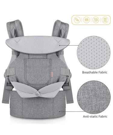 Gagaku Baby Carrier for 0-36 Months | Easy Face-In & Face-Forward Wear | Gray - Comfortable & Versatile for Toddlers - Buy Online on GoSupps.com