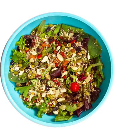 Raw Superfoods Salad Topper - Goji Berries, Almonds, Chia, Flax, Pumpkin Seeds, and More | Healthy, Non-GMO, Gluten-Free, Keto, Paleo, Vegan | High Fiber, Low Sugar - Buy Online on GoSupps.com