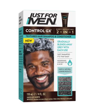 Just for Men Control GX Grey Reducing Shampoo for Textured Hair  Gradual Hair Color for Men  4 Fl Oz (Pack of 1) - Buy Online on GoSupps.com