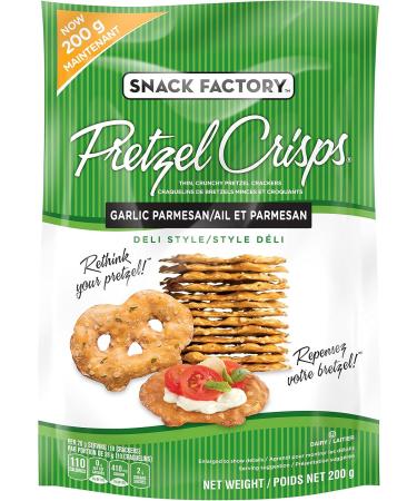 Snack Factory Pretzel Crisp Pretzel Crisps - Original 200 Grams & Pretzel Crisps Garlic Parmisan 200g Pretzel Crisps + Pretzel Crisps - Buy Online on GoSupps.com