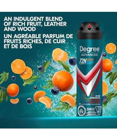 Degree Men Advanced Dry Spray Antiperspirant Deodorant for 72H Sweat & Odour Protection Nonstop with MotionSense Technology 107g - Buy Online on GoSupps.com