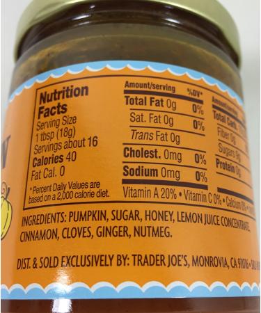 Trader Joe's Pumpkin Butter - 2 Jars, 10 Ounces Each - Buy Online on GoSupps.com