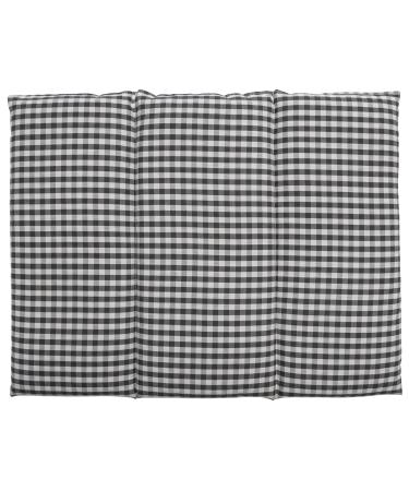 Grape seed pillow large 3-chamber 40x30cm - organic fabric blue-white - heat pad/grain pillow grape seeds