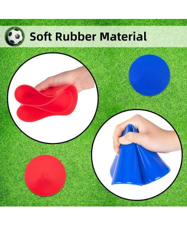 18pcs Vhxorrz Spot Markers - 9 Inch Non Slip Rubber Agility Markers for Football Basketball Training and Exercise Drills - Buy Online on GoSupps.com