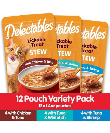 Hartz Delectables Stew Lickable Wet Cat Treats Variety Flavours 24 Pack PET_FOOD - Buy Online on GoSupps.com