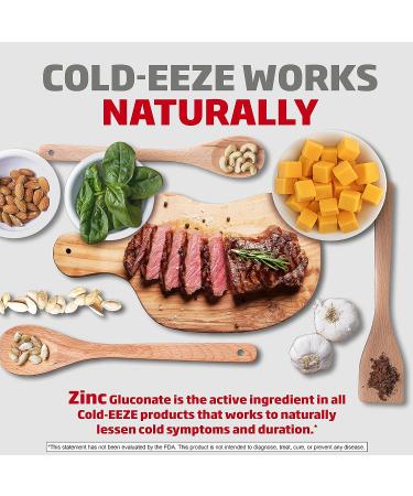 Cold-EEZE Natural Cherry Zinc Lozenges Homeopathic Cold Remedy for Sore Throat, Cough, Congestion & Post Nasal Drip 25 Count Pack - Buy Online on GoSupps.com
