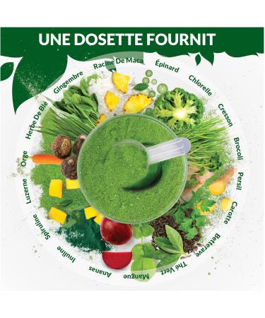  Nu U Nutrition Super Greens | Mango | Green Juice Powder 300g - 17 Active Superfood Ingredients - 60 Servings - With Inulina Spirulina Chlorella Maca Root & More - 100% Vegan Nu U Nutrition - Buy Online on GoSupps.com