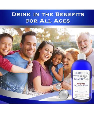 10 PPM Colloidal Silver 16 oz - Natural Immune Support Supplement for Health | Shop Worldwide - Buy Online on GoSupps.com