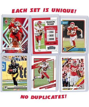 Kansas City Chiefs Super Bowl LVII Football Card Bundle with Patrick Mahomes, Travis Kelce, Juju Smith-Schuster & More - Set of 6 Cards in Sleeves and Toploaders - Buy Online on GoSupps.com