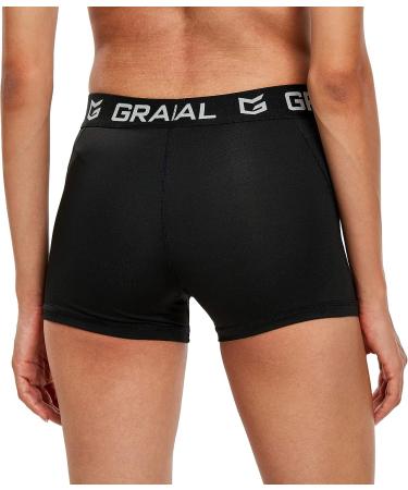 Women's Gradual Spandex Compression Volleyball Shorts 3 Pack - Black - Small - Buy Online on GoSupps.com