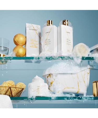 Ultimate Gift Basket for Mom - 31Pc Spa Self Care Kit | Stress Relief Gifts Birthday & Thank You Ideas | Honey Almond Bath & Body Essentials - Buy Online on GoSupps.com