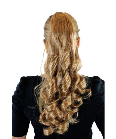 Extension hairpiece blonde mix golden blonde braid hair extension butterfly clip curls approx. 50 cm SC-27-88-25-250-144