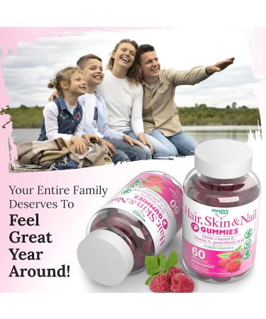 Steph's Pantry Biotin Gummies - Gorgeous Hair, Skin & Nails - Gluten, Nut Free - Non-GMO - Plant Based Pectin - 2 Pack - Buy Online on GoSupps.com