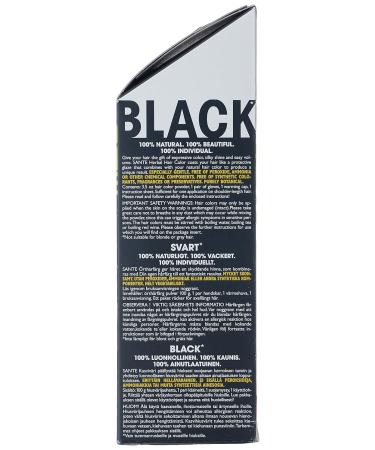 Sante Naturkosmetik Herbal Hair Color Powder - Black 100g (Pack of 2) | Natural & Vegan Hair Dye for International Shipping - Buy Online on GoSupps.com