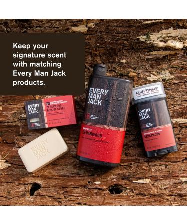Every Man Jack Cedarwood Deodorant Spray - Aluminum Free Long Lasting Plant-Based Men's Deodorant (3.5 oz Pack of 3) - Odor Crushing & Chemical Free - Buy Online on GoSupps.com