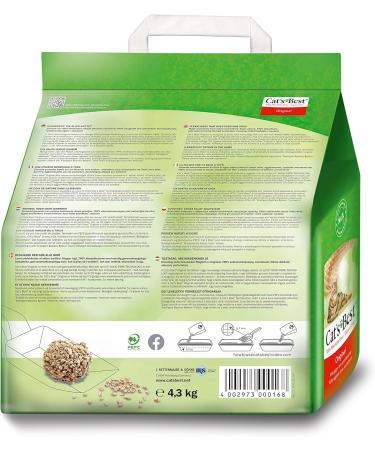 Buy Cats Best Original Cat Litter - 100% Vegetable Clumping Maximum Absorption - 4.3 kg / 10 L - Ships Internationally - Buy Online on GoSupps.com