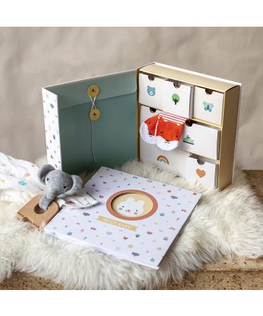 Petit Collage Newborn Baby Memory Box - 7-Drawer Keepsake for Baby's Firsts, Perfect Baby Shower Gift - Buy Online on GoSupps.com