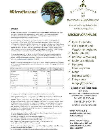 Buy Microflorana - 120 Vegan Capsules with Bifido & Lactobacilli | Probiotics for Gut Health - International Shipping Available - Buy Online on GoSupps.com