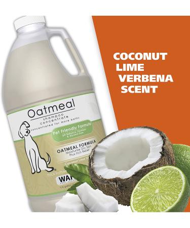 Wahl Oatmeal Pet Shampoo for Dogs - Dry Skin & Itch Relief with Coconut Lime Verbena - 64oz - Buy Online on GoSupps.com