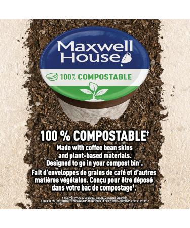Maxwell House House Blend Coffee Certified Compostable K-Cup Coffee Pods 30 Pods House Blend House Blend 30 count (Pack of 1) - Buy Online on GoSupps.com