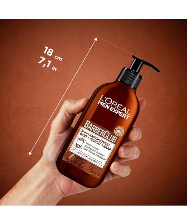 L'Or al Paris LOr al Men Expert XXL 3in1 Beard Shampoo for Men Beard Soap for Beard Face and Hair Mens Beard Care Against Dandruff with Cedarwood Essential Oil Barber Club Amazon Exclusive 1 x 400 - Buy Online on GoSupps.com