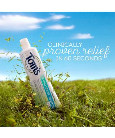 Tom's of Maine Natural Rapid Relief Sensitive Toothpaste - Fresh Mint 4oz (Pack of 2) - Buy Online on GoSupps.com