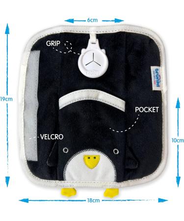 Trunki SnooziHedz Pippin Penguin Seat Belt Pads - Comfy Children's Cover for Car Seats and Prams - Black - Buy Online on GoSupps.com