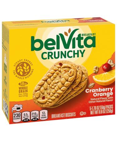 Belvita Cranberry Orange Breakfast Biscuits - 6 Boxes, 5 Packs per Box (4 Biscuits Per Pack) - Buy Online on GoSupps.com