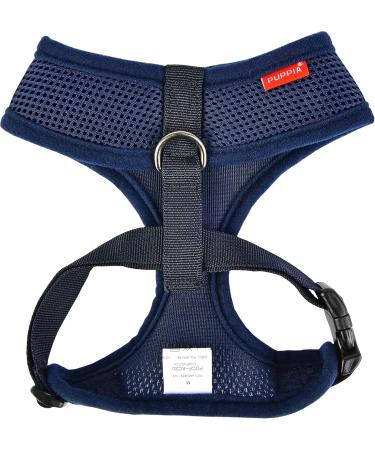 Puppia Dog Harness for Small & Medium Dogs - Soft Colorful & Multi-Functional | Atani Train Harness - Navy Blue - Buy Online on GoSupps.com