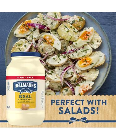 Hellmann's Real Mayonnaise with 100% free-range eggs and sustainably sourced oils for fries burgers and salads 800 g (Pack of 5) - Buy Online on GoSupps.com