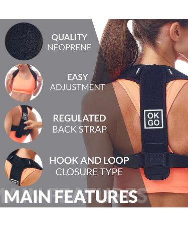Back Posture Corrector for Women & Men - Comfortable Clavicle Support Brace for Neck, Back, and Shoulder Pain Relief - Posture Correction and Alignment - Fits 30-43 Chest Sizes - Buy Online on GoSupps.com