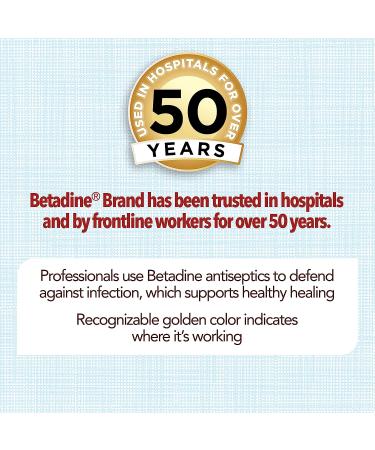 Betadine Antiseptic Dry Powder First Aid Spray 5% Povidone-Iodine - 2 FL OZ | Kills Germs in Minor Cuts, Scrapes, Burns | Infection Protection, No Mess, No Drip, No Sting, Alcohol-Free - Buy Online on GoSupps.com