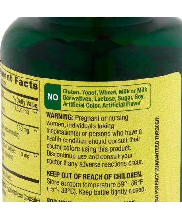 Spring Valley Turmeric Curcumin 1500mg Dietary Supplement with Luall Sticker - 90 Capsules - Buy Online on GoSupps.com