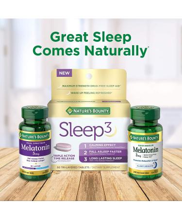 Nature's Bounty Melatonin 1 mg - 180 Tablets for Sleep Support - Buy Online on GoSupps.com