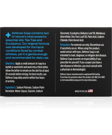 Defense Soap 4oz Bar - Buy Online on GoSupps.com