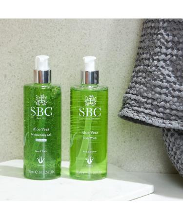 SBC Skincare Aloe Vera Moisturising Gel - 1000ml | Hydrating Cooling Gel for Face and Body | Dry, Damaged, Sunburn Skin Relief | Aloe Vera Aftersun Gel 1000ml - Buy Online on GoSupps.com
