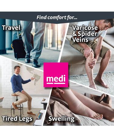 Mediven for Men Select Knee High Compression Stockings - 20-30 mmHg Closed Toe Grey | International Shipping Available - Buy Online on GoSupps.com