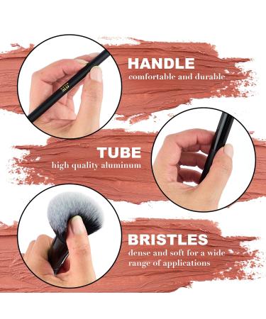 Expressions 10pc Pro Makeup Brush Set | Quality Soft Bristle Brushes for Everyday Use | Black & Gold Professional Makeup Tools - Buy Online on GoSupps.com