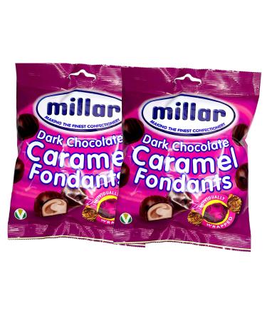 2 Pack Of Millar Dark Chocolate Caramel Fondant