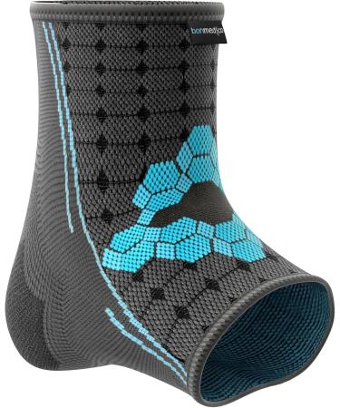 Bonmedico Non-Slip Ankle Bandage for Men & Women - Supportive Achilles Tendon Wrap | Unisex Large Gray Footband - Perfect Wellness Gift - Buy Online on GoSupps.com