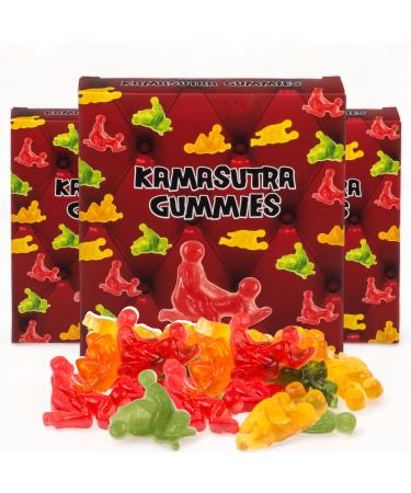 MIJOMA MIJOMA Kamasutra Fruit Gum - Kamasutra's exciting positions meet fruity taste 3 tempting 96g sachets ideal for colourful parties bachelor parties