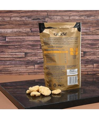 Groksi! Truffle Cheese Snack (50g) | Lactose-Free Gluten-Free Low-Carb Italian Cheese Cracker | Protein Snack - Buy Online on GoSupps.com