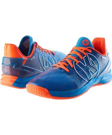 Kempa Mens Attack One 2.0 Handball Shoes - EU 44.5 - Kempa Blue Fluo Red - International Shipping Available - Buy Online on GoSupps.com