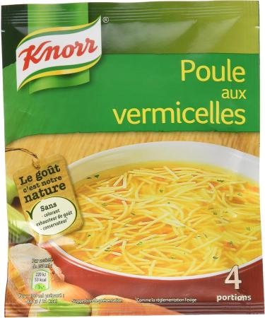 Knorr Dehydrated Chicken Soup with Vermicelli for 4 People (Pack of 13 Sachets) - Buy Online on GoSupps.com
