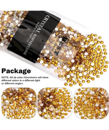 Yhmq 2880pcs Gold Yellow Rhinestones for Nails - SS10 Nail Crystals & Nail Art Decorations - Buy Online on GoSupps.com
